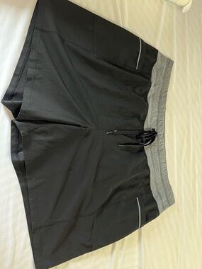 RBX Women’s Black Active Shorts with Gray Waistband 2X